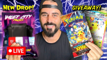 Thumbnail for Giving Away All My Surging Sparks Pokemon Cards and (NEW Vault City Pack Drop) | Poke Vault