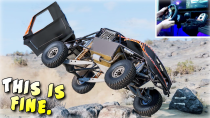Thumbnail for I Tried to SURVIVE The NEW Scenarios in BeamNG With a Steering Wheel! | Kosmonaut