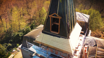 Thumbnail for The FIRST ever window frame is installed into the chateau. | Escape to rural France