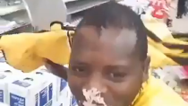 Thumbnail for South Africa - looter loves eating Cake at the White supermarket [2021/July]