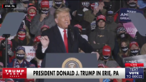 Thumbnail for Trump says 'normal life will finally resume' if he wins reelection-"...next year will be the greatest economic year in the history of our country."