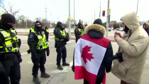 Thumbnail for Key U.S.-Canada bridge being cleared of protesters | Reuters