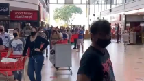 Thumbnail for South African Police lock people out of grocery store, only if they are not looting