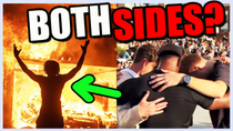 Thumbnail for THEY'RE LYING TO YOU - Mainstream Left Say BOTH SIDES are to Blame - We're NOT the Same! | Clyde Do Something