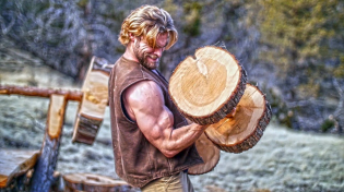 Thumbnail for We Built an ENTIRE GYM from TREES! | Buff Dudes