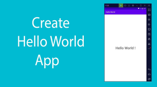 Thumbnail for Android Studio Tutorial  - How To Make Hello World App in Android Studio | Code Prof