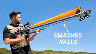 Thumbnail for I Built a Slingshot that Smashes Walls | Mike Shake