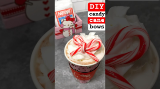 Thumbnail for How to make Candy Cane Bows ♥️🤍♥️ #christmascrafts #christmasrecipe #holidaywithyoutube | Megan Weller