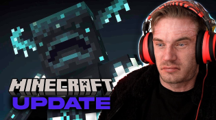 Thumbnail for Minecraft Warden Update is a NIGHTMARE! | PewDiePie