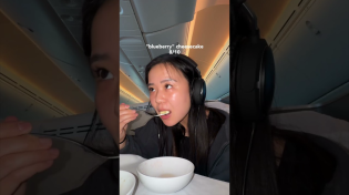 Thumbnail for what I ate on a 16 hour plane ride ✈️ 🇨🇦 #plane #travel #aircanada | Linda Sun