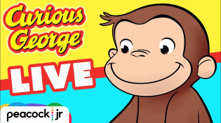 Thumbnail for 🔴 CURIOUS GEORGE 24/7 MARATHON! 🐵 Livestream for Kids ✨ Cartoons for Children 🐵 | Peacock jr