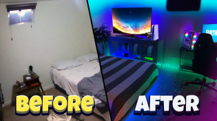 Thumbnail for I turned my messy room into my DREAM Gaming setup *Everyone was SHOCKED* | LetsGo