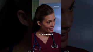 Thumbnail for she swallowed that thing?? #ChicagoMed #NatalieManning #EthanChoi #Shorts | Peacock