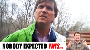 Thumbnail for Journalist AMBUSHES Tucker Carlson fishing in NYC, he wasn't ready for this... | PolitiBrawl