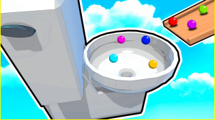 Thumbnail for Flushing MARBLES Down The Toilet RACE! - Marble World | Dapper