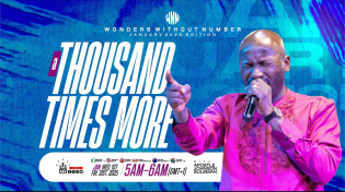 Thumbnail for Apostle Suleman LIVE:🔥A THOUSAND TIMES MORE || WWN #Day1- JANUARY  Edition | 1st JAN 2025