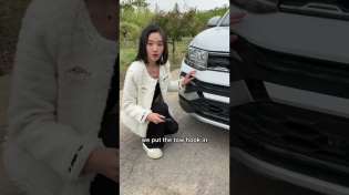 Thumbnail for If the tow rope is tied like this, your car will be gone!#tips #car #driving #shortsvideo #skills | 懂车师姐