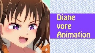 Thumbnail for 【vore】Diane vore Animation【丸呑み】 | Blue_Willow_Animation