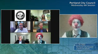 Thumbnail for Clown makes circus of Portland City Council meeting | The Oregonian