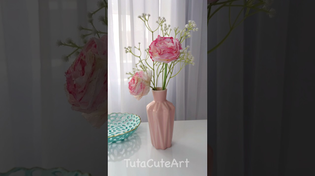 Thumbnail for DIY Tissue Paper Flower 🥀 | Tuta Cute Art