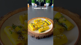 Thumbnail for Viral Khandvi Recipe #shorts #recipe #khandvi #snacks | khana peena recipe