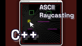 Thumbnail for ASCII Ray Casting Engine Demonstration | C++ | Fazen2d | AeiDeeVie