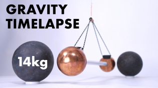 Thumbnail for Watch gravity pull two metal balls together | Steve Mould