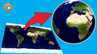 Thumbnail for Correct Way To Create A Globe In Blender | Project 2D Map On Any Sphere | UV Editor | Blender 2.9x | 5 Minutes Blender