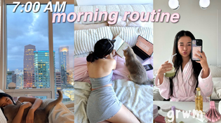 Thumbnail for 7 AM MORNING VLOG! ♡ my productive + healthy routine,  aesthetic self care, pilates classes, + GRWM | adelala