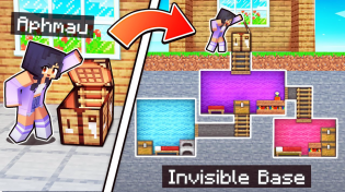 Thumbnail for 100% INVISIBLE Door To My SECRET Minecraft Base! | Aphmau
