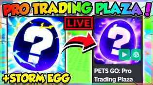 Thumbnail for (🔴LIVE) PRO TRADING PLAZA & MORE in PETS GO UPDATE!! (Roblox) | AlphaGG