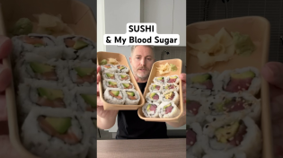 Thumbnail for Sushi and my blood sugar.  #bloodsugar #glucose #insulinresistant1 #sushi￼ | Insulin Resistant 1 