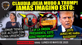 Thumbnail for CLAUDIA ¡DEJÓ MUDO A TRUMP! MÉXICO SE ATREVIÓ A FRENAR AL PRESIDENTE DE LOS ESTADOS UNIDOS | Campechaneando