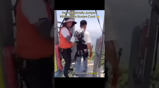 Thumbnail for He Accidentally Jumped Without A Bunjee Cord 😰 #interesting | IdkSterling
