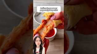 Thumbnail for Super easy pizza pocket from @FitwaffleKitchen #shorts | Guma Cook
