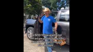 Thumbnail for For $200 I'll show up with a tool belt and give you high estimates for projects that your wife wants | FunnyMemeSpot