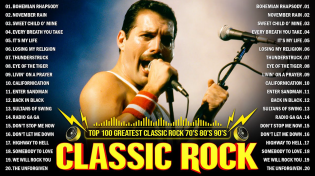 Thumbnail for Best Classic Rock Songs Of All Time âš¡ Aerosmith, U2, The Beatles, ACDC, Metallica, Bon Jovi,... | Classic Rock Music