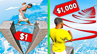 Thumbnail for $1 vs $1000 tightrope challenges in GTA 5 | GrayStillPlays