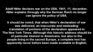 Thumbnail for Hitler explains America's proxy war against germany