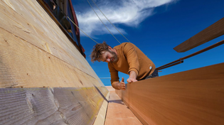 Thumbnail for installing cedar guttering. | Escape to rural France