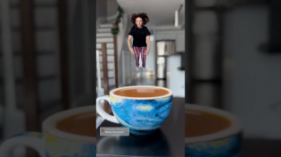 Thumbnail for How I magically jumped into a cup of coffee ☕️✨ | Queen Chelsea VFX