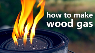 Thumbnail for How To Make Wood Gas Biofuel (and an experimental gas collection method) | NightHawkInLight