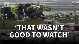 Thumbnail for Air traffic control audio: 'Stop, truck 1' before deadly LaGuardia crash | Scripps News