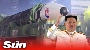Thumbnail for North Korea shows off ballistic missiles at military anniversary parade | The Sun