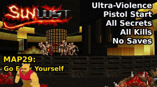 Thumbnail for Doom II: Sunlust - MAP29: Go Frick Yourself (Ultra-Violence 100%) | decino