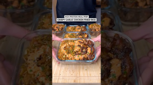 Thumbnail for Looking For Delicious High Protein Meals? Try This Crispy Garlic Chicken Fried Rice #fitness #recipe | Jalalsamfit