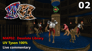 Thumbnail for 1x1 - MAP02: Desolate Library (UV Tyson 100%) | Vytaan
