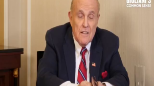 Thumbnail for Rudy Guiliani's video about how extreme censorship has become was immediately censored and removed by Youtube.