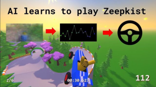 Thumbnail for A.I. learns to play Zeepkist | Bluemax666