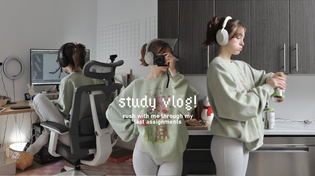 Thumbnail for study vlog! a day of doing assignments | toomuchzozo